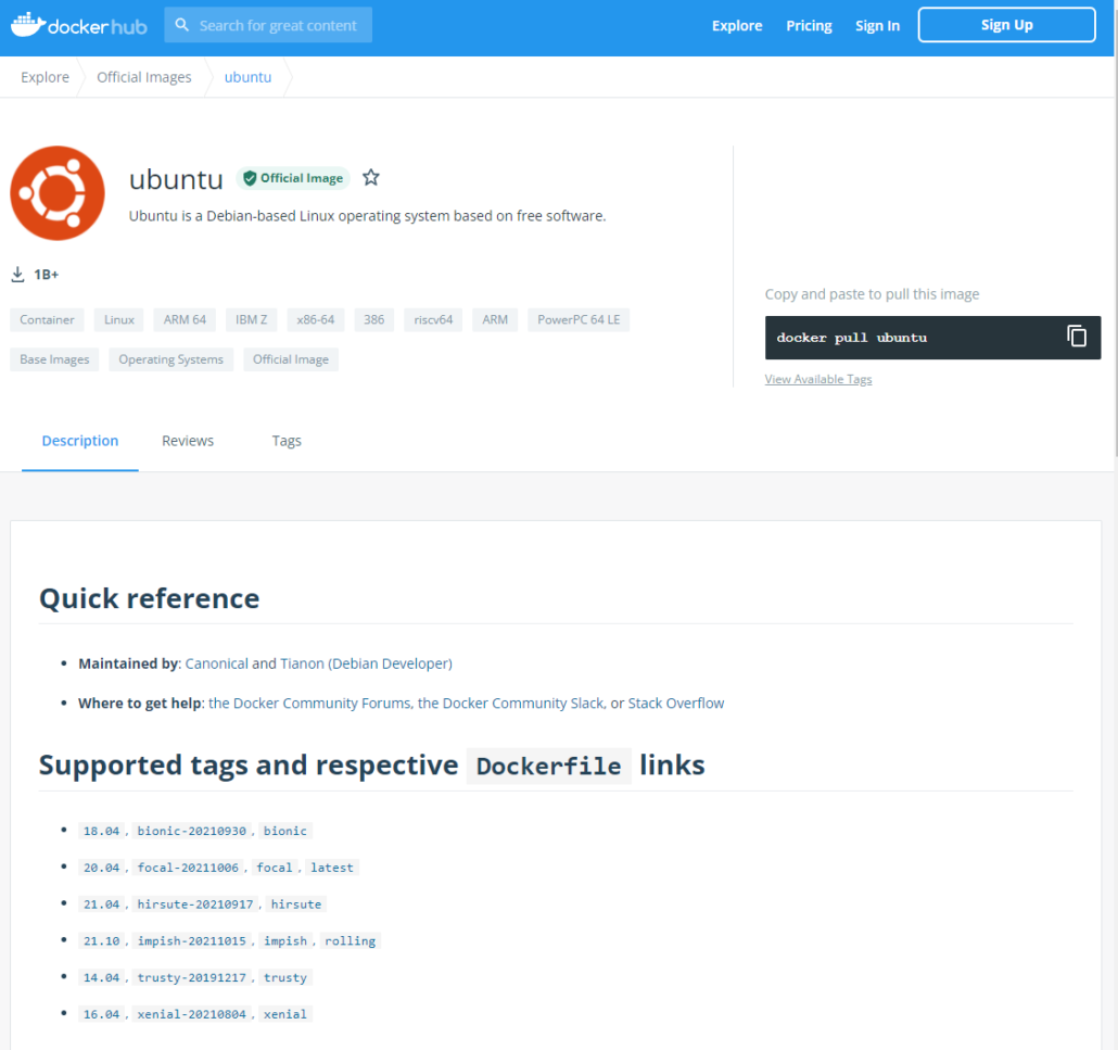 Docker Image - Docker Hub