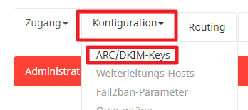 ARC/DKIM-Keys in Mailcow