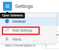 Mail Settings in FreeScout