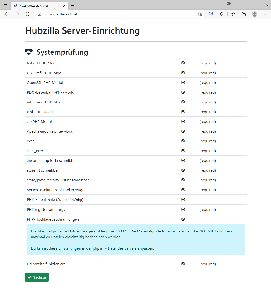 Hubzilla auf VPS installieren easyname blog