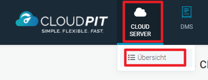 Cloud Server im Cloudpit