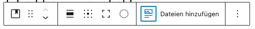 Screenshot der Gutenberg-Schaltfläche, mit der das Beitragsbild mit einem Klick als Hintergrundbild eines Cover-Blocks festgelegt werden kann